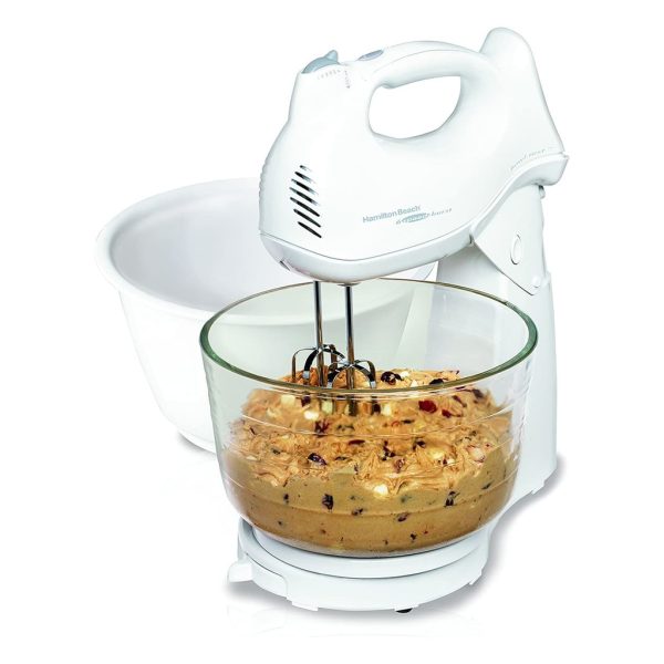 BATIDORA DE PEDESTAL 6V CON BOWL BLANCA