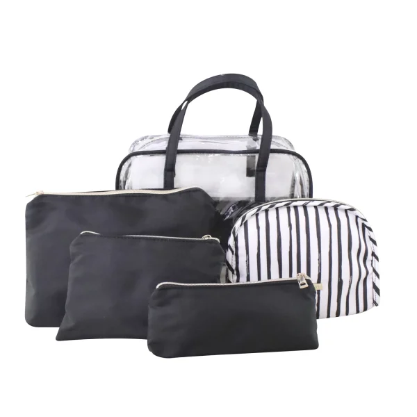 ESTUCHE 5PCS TRANSPARENTE IVY LONDON