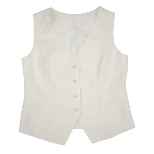 CHALECO CORTO DE MUJER CUELLO V