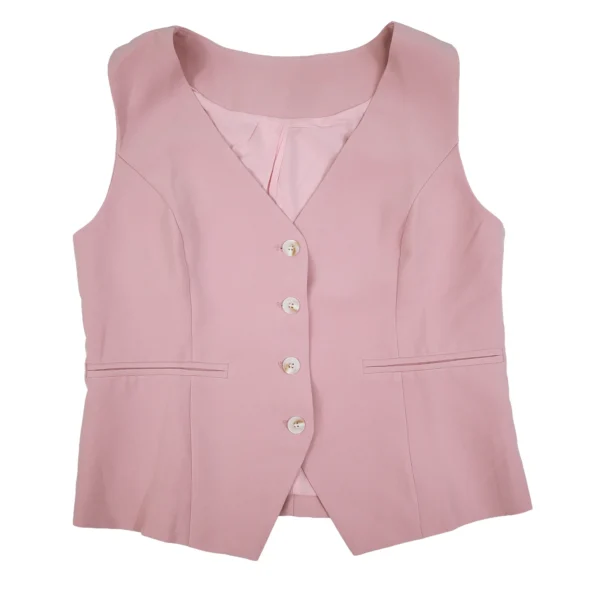 CHALECO CORTO DE MUJER CUELLO V